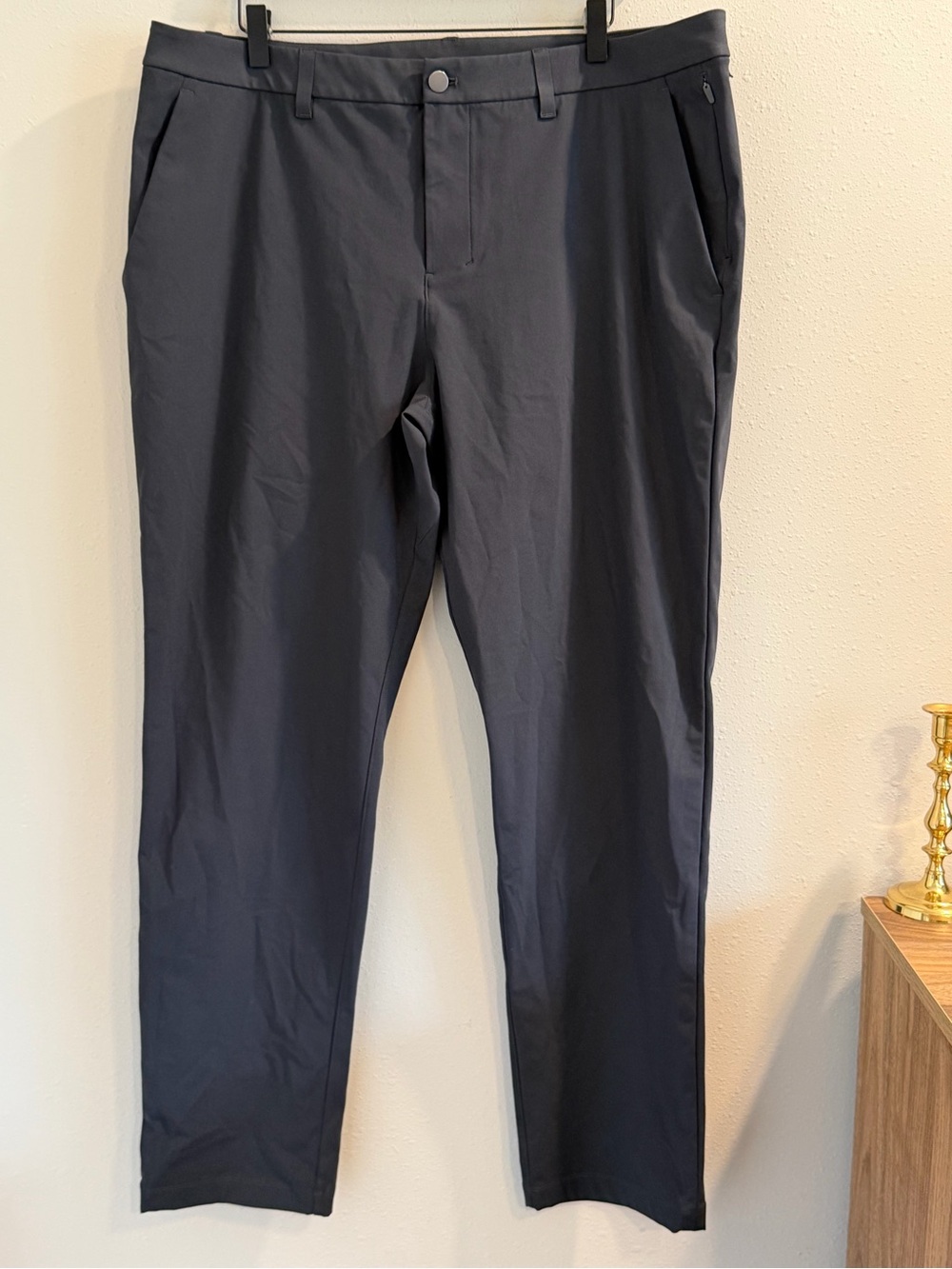 Lululemon Size 38 Obsidian ABC Classic Fit Trouser 5 Pocket Pant Warpstreme